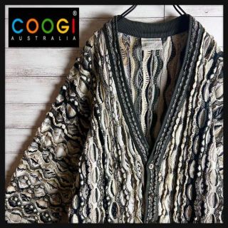 クージー(COOGI)の【激レア】coogi クージー 立体 編込み 3Dニット カーディガン(ニット/セーター)