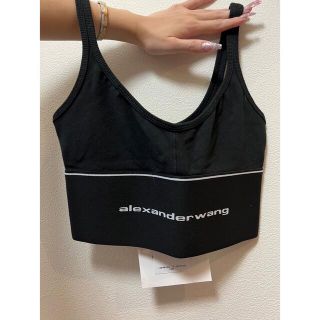 alexanderwangアレキサンダーワン　コットンロゴブラトップ