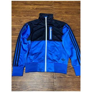 アディダス(adidas)のadidas ジャージ　レディース　青　(ナイロンジャケット)