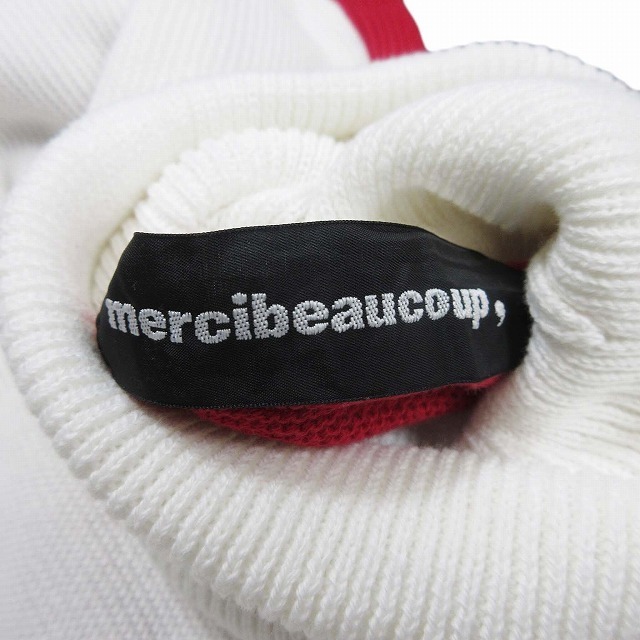 mercibeaucoup(メルシーボークー)のメルシーボークー バイカラー タートルネック ニット ワンピース 膝丈 長袖 1 レディースのワンピース(ひざ丈ワンピース)の商品写真