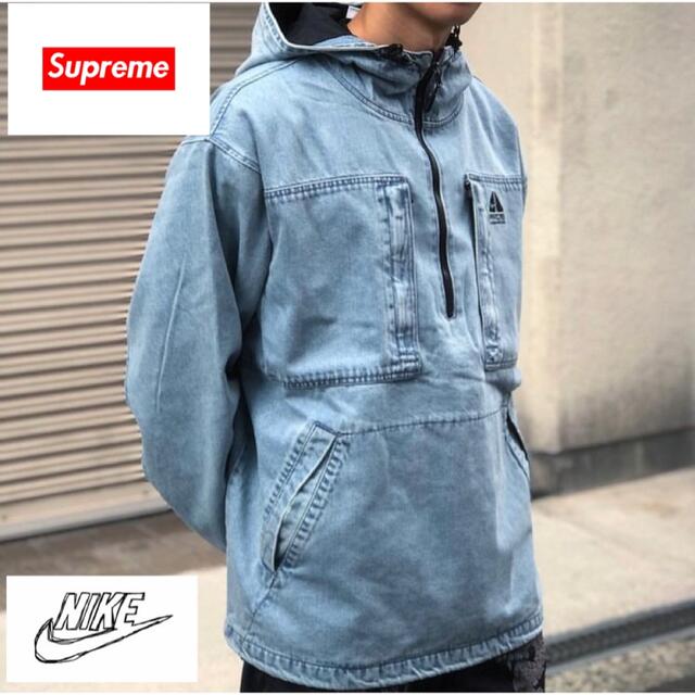 季節感秋冬11/26迄！Supreme × Nike ACGのデニムのプルオーバー(XL)