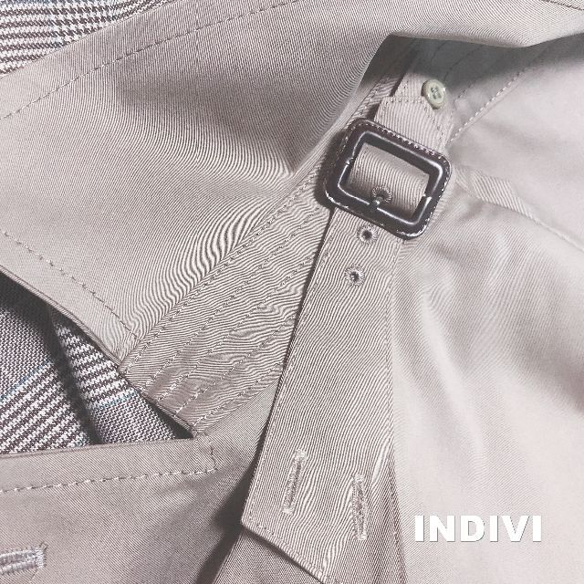 INDIVI(インディヴィ)の【INDIVI】インディヴィ グレンチェックライナー トレンチコート 未使用品 レディースのジャケット/アウター(トレンチコート)の商品写真