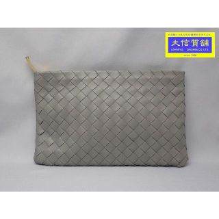 ボッテガヴェネタ(Bottega Veneta)のボッテガ イントレ クラッチバッグ 608232 グレー(クラッチバッグ)