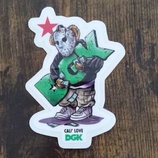 (縦10.8cm横7.6cm)DGK ディージーケー　ステッカー