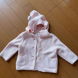 ベビーギャップ(babyGAP)のbabyGAP セーター　ブラナンベア　クマ耳　ピンク(ニット/セーター)