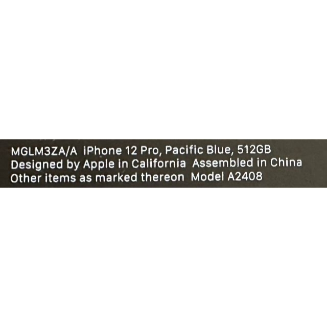 DualSIM！香港版！【SIMフリー】iPhone 12 Pro  512GB 6