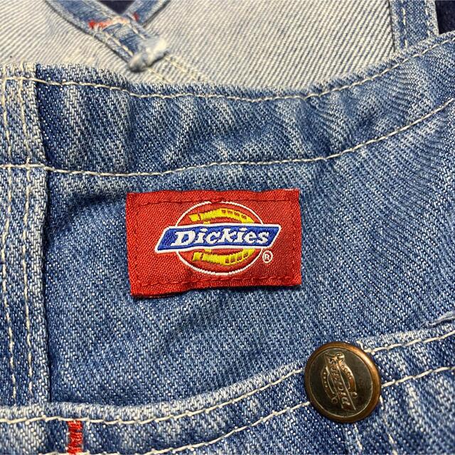 Dickies(ディッキーズ)の90s 古着 ディッキーズ ロゴタグ メキシコ製 オーバーオール バギーパンツ メンズのパンツ(サロペット/オーバーオール)の商品写真