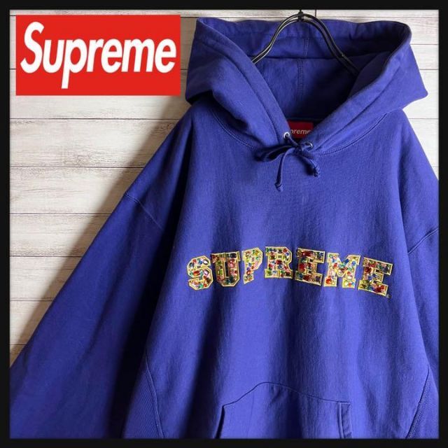 【即完売モデル】 シュプリーム Supreme 宝石ロゴ パーカー 入手困難