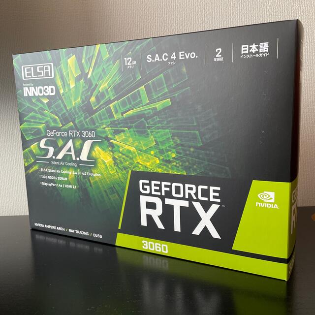 ELSA GeForce RTX 3060 S.A.C /L 新品 未使用