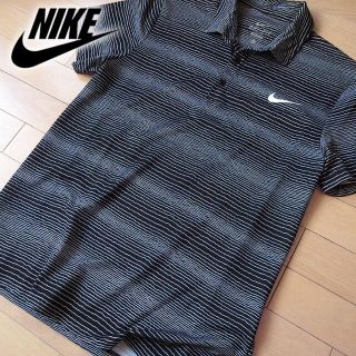 ナイキ(NIKE)の美品 XL ナイキ NIKE メンズ 半袖ポロシャツ ブラック(ポロシャツ)