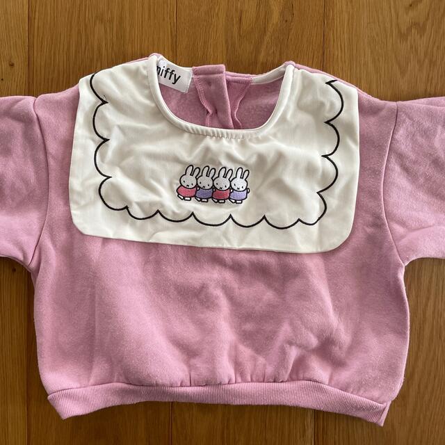 しまむら(シマムラ)のミッフィー　裏起毛トレーナー キッズ/ベビー/マタニティのキッズ服女の子用(90cm~)(Tシャツ/カットソー)の商品写真