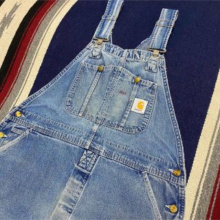 カーハート(carhartt)の90s 古着 カーハート ロゴタグ オーバーオール バギーパンツ ゆるだぼ(サロペット/オーバーオール)