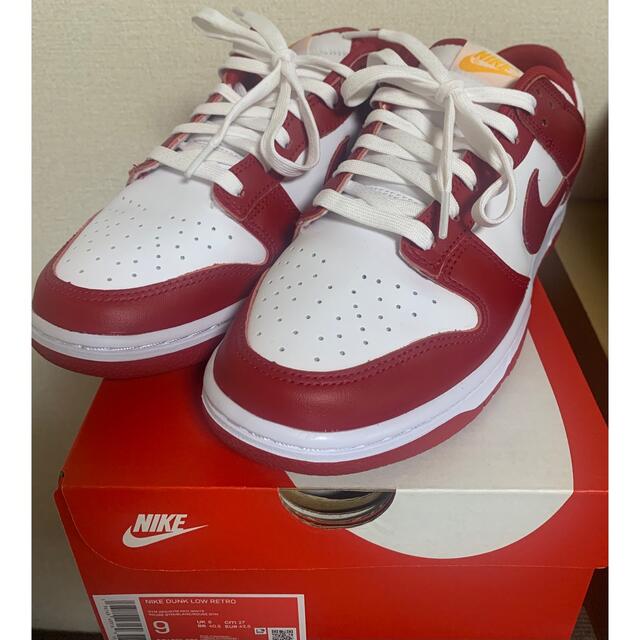 27cm NIKE DUNK LOW Gym Red