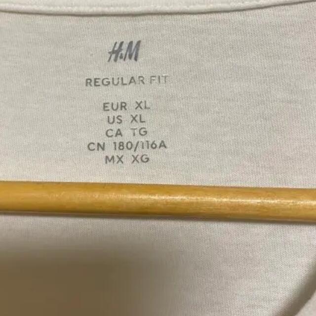 H&M(エイチアンドエム)のH&M エイチアンドエム　Ｔシャツ 2枚　ブラック/ホワイト メンズのトップス(Tシャツ/カットソー(半袖/袖なし))の商品写真