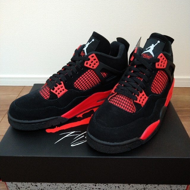 靴/シューズNike Air Jordan 4 "Red Thunder/Crimson"