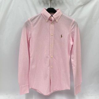 ラルフローレン(Ralph Lauren)のラルフローレン　ポロシャツ　長袖　ピンク　r350(ポロシャツ)