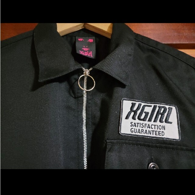 X-girl(エックスガール)のX-girl ワークシャツ風トップス レディースのトップス(Tシャツ(半袖/袖なし))の商品写真