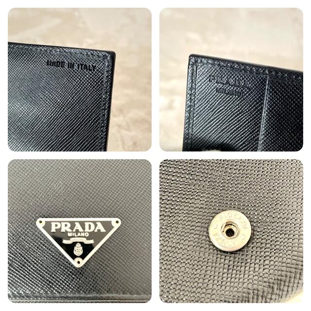 PRADA(プラダ)のPRADA/プラダ 二つ折り カードケース 名刺入れ メンズのファッション小物(名刺入れ/定期入れ)の商品写真