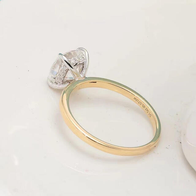 リング(指輪) 【newデザイン】1.5ct モアサナイト リング k18