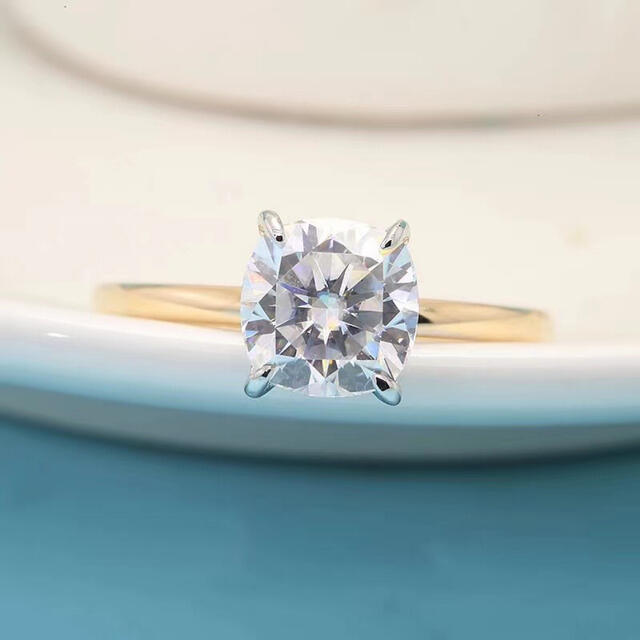 リング(指輪) 【newデザイン】1.5ct モアサナイト リング k18