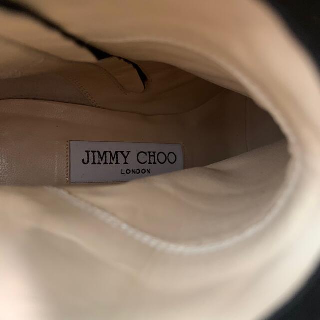 JIMMY CHOO(ジミーチュウ)のジミーチュウ　ブラックスエード　スタッズ　ブーツ レディースの靴/シューズ(ブーツ)の商品写真