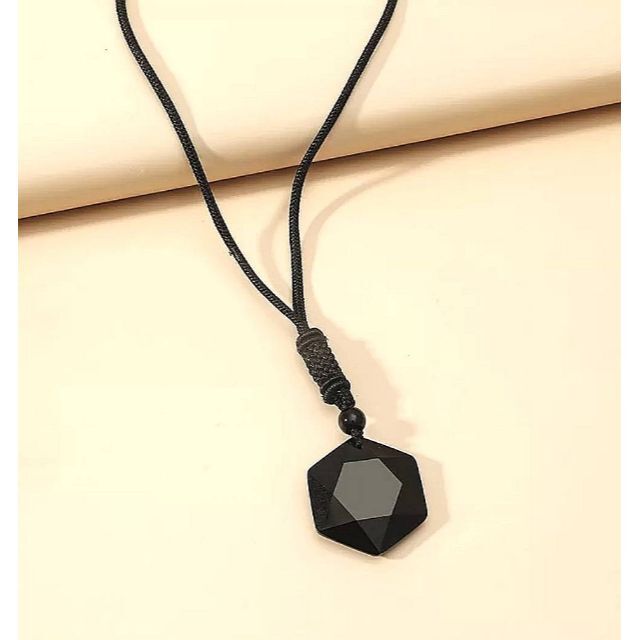 黒曜石100 六芒星 Six Pawn Star ネックレス ペンダントの通販 By ゆうき S Shop ラクマ