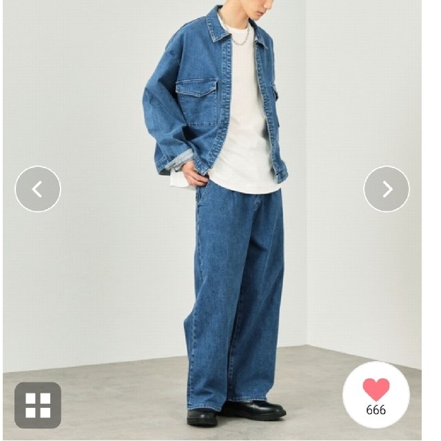 EDWIN ETRETOKYO タックワイドデニムパンツ S新品 即完 入手困難