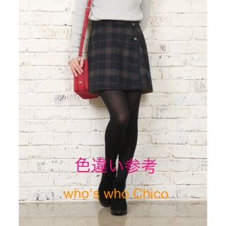 フーズフーチコ(who's who Chico)の美品　1回着用のみ　Chico    スカート　ウール(ミニスカート)