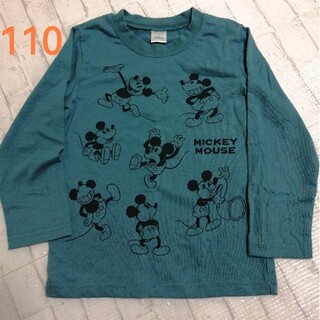 ディズニー(Disney)のディズニー ミッキー ロンT 110 長袖 薄手 男の子(Tシャツ/カットソー)