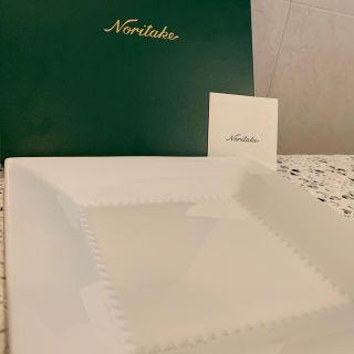 ノリタケ(Noritake)のノリタケ  ホワイト　スクエアプレート(食器)