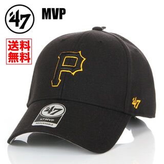 フォーティセブン(47 Brand)の【新品】47BRAND MVP キャップ パイレーツ 帽子 黒メンズ レディース(キャップ)