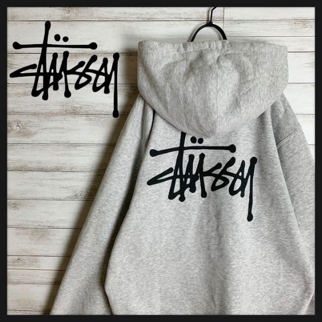 【即完売モデル】 STUSSY ステューシー パーカー デカロゴ 定番カラー