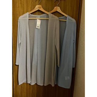 ユニクロ(UNIQLO)の【専用】ロングカーディガン　２着セット(カーディガン)