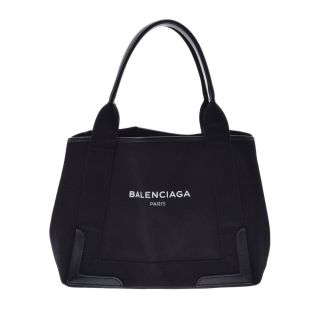 バレンシアガ(Balenciaga)のバレンシアガ  ネイビーカバ S ハンドバッグ 黒(トートバッグ)