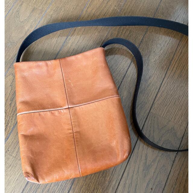 SUNSEA(サンシー)のsunsea ポシェット　ブラウン　レザー　bag メンズのバッグ(ショルダーバッグ)の商品写真