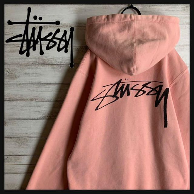 即完売モデル】 STUSSY ステューシー パーカー デカロゴ 希少カラー