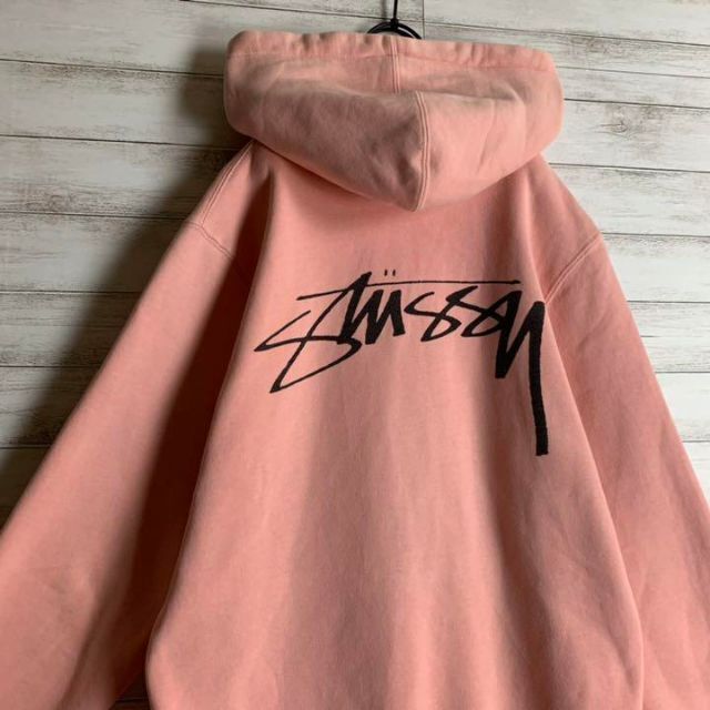 【即完売モデル】 STUSSY ステューシー パーカー デカロゴ 希少カラー 4