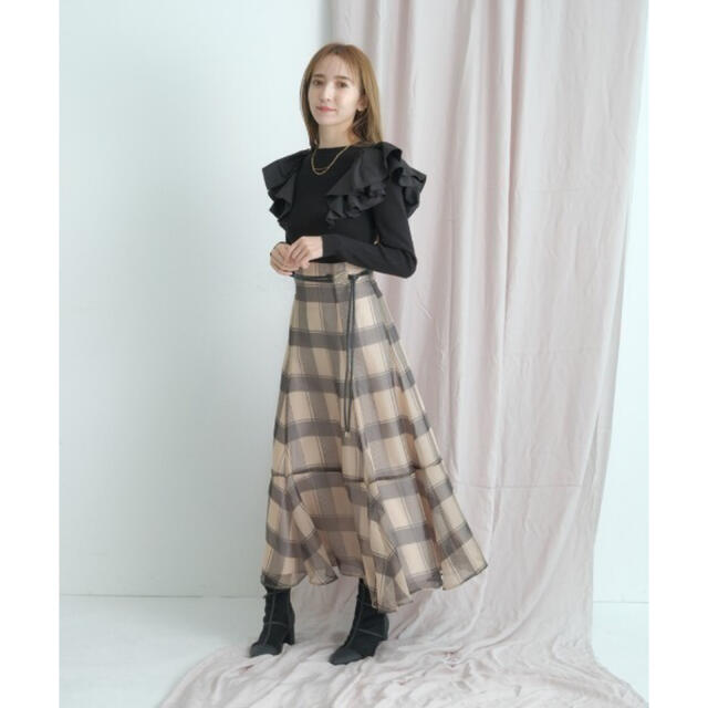 Rirandture(リランドチュール)のリランドチュール❤️❤️美品チェックスカート レディースのスカート(ロングスカート)の商品写真