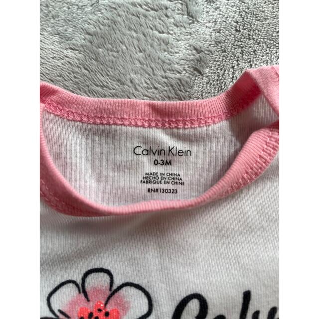 Calvin Klein(カルバンクライン)の半袖ロンパース＊ 0〜3ヶ月 キッズ/ベビー/マタニティのベビー服(~85cm)(ロンパース)の商品写真