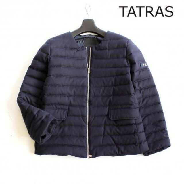 TATRAS 美品 ノーカラーダウンジャケット 02