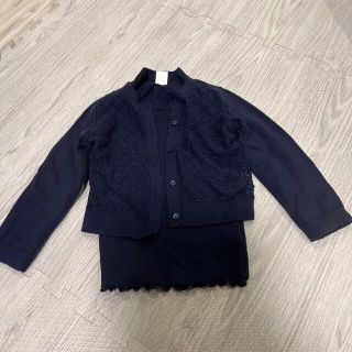 ベビーギャップ(babyGAP)の紺色カーディガン　カットソーセット　babygap(カーディガン)