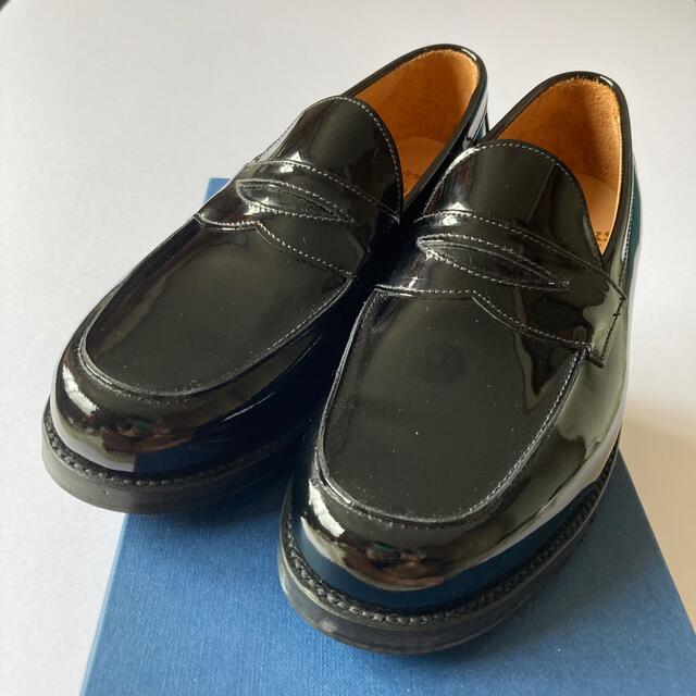 SANDERS(サンダース)の★サンダース★ローファー★BUTT SEAM LOAFER★黒★5 1/2 レディースの靴/シューズ(ローファー/革靴)の商品写真