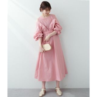 ナチュラルクチュール(natural couture)の【22ss❤️新品未使用】アンサンブルカラーワンピース(ロングワンピース/マキシワンピース)