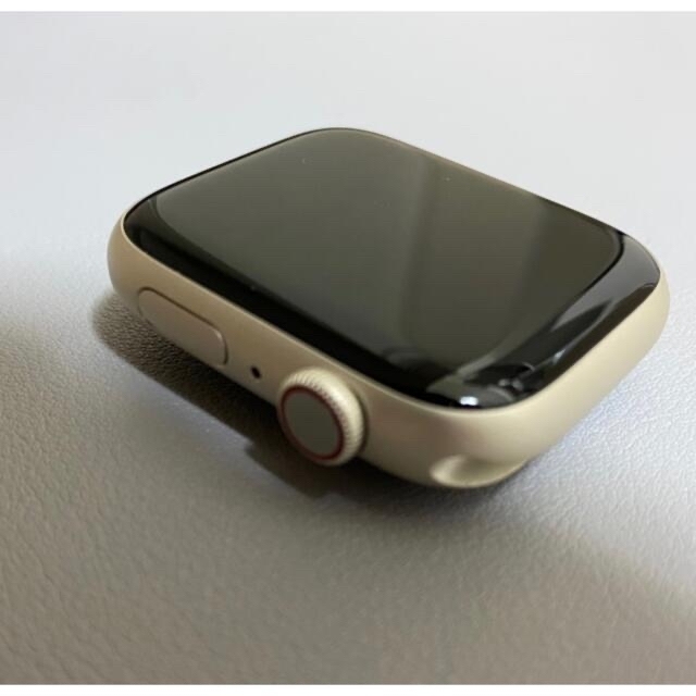 Apple Watch(アップルウォッチ)のApple Watch7スターライト45mm［美品］ スマホ/家電/カメラのスマホ/家電/カメラ その他(その他)の商品写真