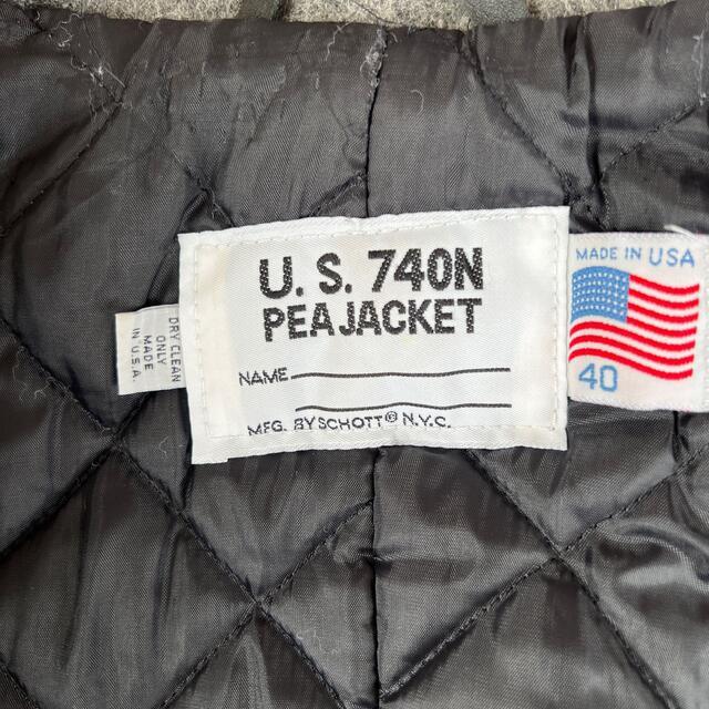 SCHOTT U.S. 740N PEA JACKET 米国製 ピーコート　中古 メンズのジャケット/アウター(ピーコート)の商品写真