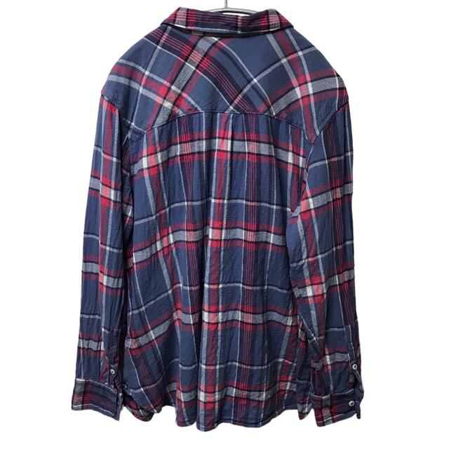 WOOLRICH(ウールリッチ)の【希少】ウールリッチ woolrich チェック ネルシャツ 3L ヴィンテージ レディースのトップス(シャツ/ブラウス(長袖/七分))の商品写真