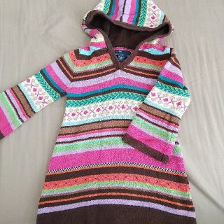 ベビーギャップ(babyGAP)のbabyGAP ボーダーニットワンピース 90cm(ワンピース)