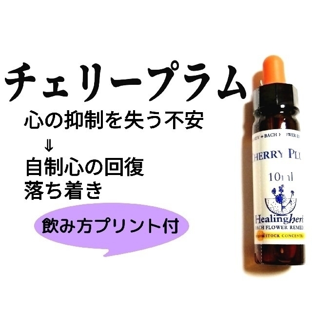 NEAL'S YARD(ニールズヤード)の6.チェリープラム《10ml》バッチフラワーエッセンスヒーリングハーブス社 コスメ/美容のリラクゼーション(その他)の商品写真