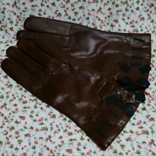 【sale】アナスイ*羊皮革手袋*ブラウン