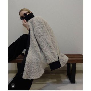 ジルサンダー(Jil Sander)のタグ付新品❤︎HARUNOBU MURATA 21AW バージンウールボアコート(毛皮/ファーコート)